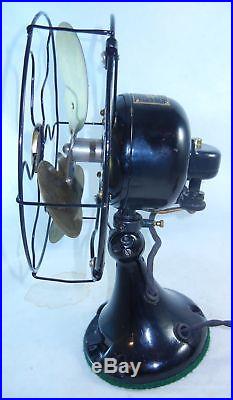 Antique EMERSON Model 29645 10 Fan Oscillating 3 Speed Mis-Tagged Orig Finish