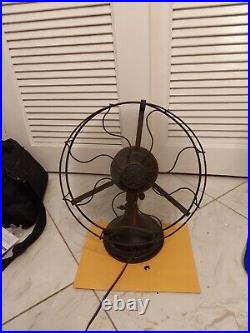 Antique Early 1900's General Electric Table Top Fan
