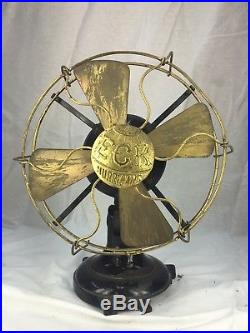 Antique Eck 8 Type 22 Brass Blade electric fan