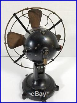Antique Eck Dynamo & Motor Co. Hurricane 8 Electric Fan c1915 Type 22