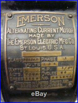 Antique Electric Emerson pre 1900 AC Motor Fan Collection Tesla Era Industrial