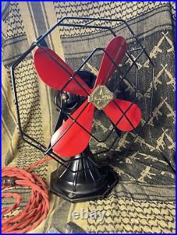 Antique Electric Fan 8 Oscillating - Desk or wall mountable - Rare