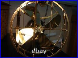 Antique Electric Fan G. E. Type G 6 inch with Coleman Deflector 1 of a Kind