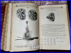 Antique Electric Fan Motor Battery Catalog 1910 Rare Early Old Edison Socket Etc