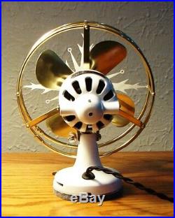 Antique Electric Fan Polar Cub Snowflake Type D 2 Speed LIKE NO OTHER ON EARTH