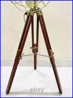 Antique Electric Floor Fan with Tripod Stand Decor Item for Guest Room & Office