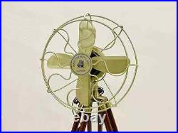 Antique Electric Floor Fan with Tripod Stand Decor Item for Guest Room & Office