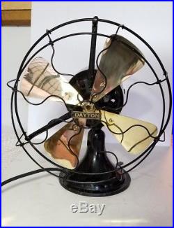 Antique Electric fan 3 speed by Dayton 32 volt original paint 1920