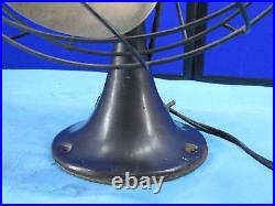 Antique Emerson 10 Oscillating1 Speed Brass Blade Fan 6250-H Nice Cond Works