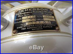 Antique Emerson 12 brass 6 blade fan Vintage 1923 Restored type 71666 # NO7700