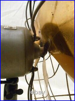 Antique Emerson 6250-F Oscillating Brass Fan