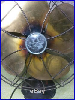 Antique Emerson 6250-H Brass Blade Fan Electric