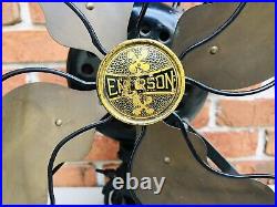 Antique Emerson Brass Blade 3 Speed Fan Type 29646