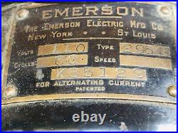 Antique Emerson Brass Blade 3 Speed Fan Type 29646