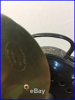 Antique Emerson Brass Blade Fan 29646 Circa 1920s Original Paint