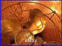 Antique Emerson Brass Fan Parker Blades