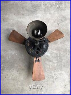 Antique Emerson Ceiling Fan 32 3-Blade #35661 Works