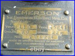 Antique Emerson Ceiling Fan # 45641 Running Smooth as Silk Original 3-Speed