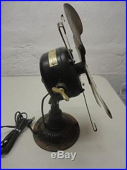 Antique Emerson Electric Brass Blade Fan missing Cage