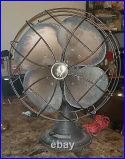 Antique Emerson Electric Variable Speed Oscillating Table Desk Fan