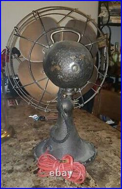 Antique Emerson Electric Variable Speed Oscillating Table Desk Fan