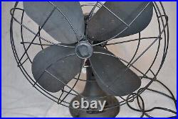 Antique Emerson Electric Variable Speed Oscillating Table Desk Fan 18