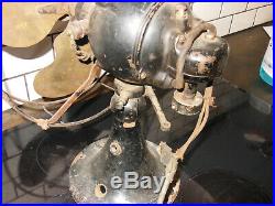 Antique Emerson Fan 24046 DC Brass Fan Brass Blade RARE missing controls