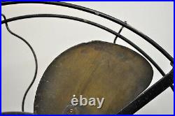 Antique Emerson Fan 4-Brass Blade 16-inch 73648 3-speed Oscillating WORKS