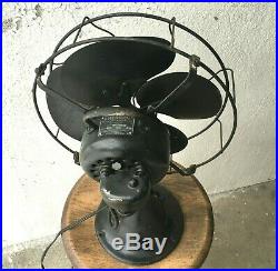 Antique Emerson Motors Electric Oscillating Fan 18 inch Art Deco 77646 AK WORKS