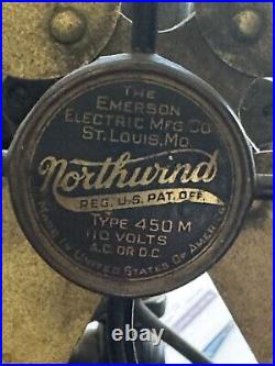 Antique Emerson NORTHWIND type 450 Electric Fan Art Deco