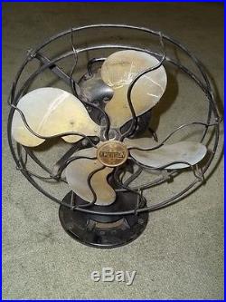 Antique Emerson Oscillating Vintage Fan Model 27646 12 Works! No Reserve