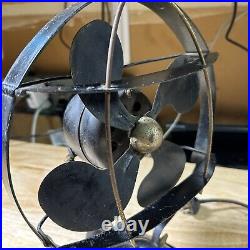 Antique Emerson Seagull Desktop Fan Vintage 1930s 11 x 15 Art Deco MCM As Is