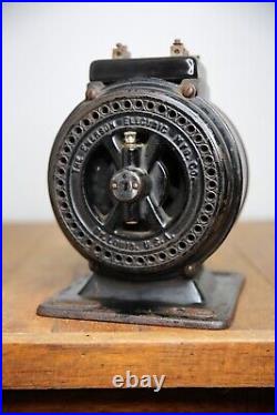 Antique Emerson industrial pancake utility motor for brass blade fan etc vintage