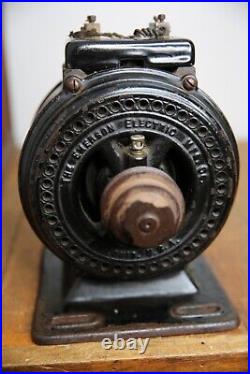 Antique Emerson industrial pancake utility motor for brass blade fan etc vintage