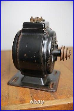 Antique Emerson industrial pancake utility motor for brass blade fan etc vintage