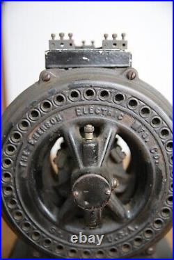 Antique Emerson pancake utility motor for brass blade fan etc vintage industrial