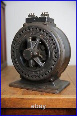 Antique Emerson pancake utility motor for brass blade fan etc vintage industrial