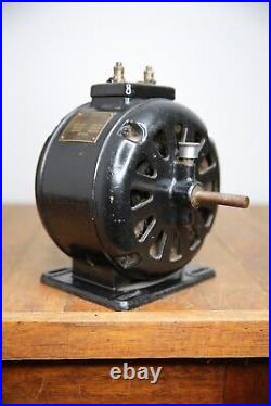 Antique Emerson pancake utility motor for brass blade fan industrial vintage