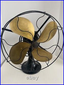 Antique FAN Emerson 16 Type 29048 Electric Fan Brass Blades No. N51930 Used