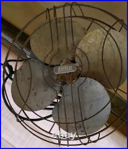 Antique FASCO Arcticware Cast Iron Floor Fan Canton NC 60 Tall
