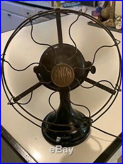 Antique Fan Cir. 1912 Fort Wayne Electrical Works GE 100% Original