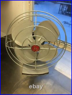 Antique Fan General Electric oscilating GE 10inch blades
