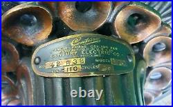 Antique Fancy Cast Iron Century Electric Co Model 172 Ceiling Fan c1900