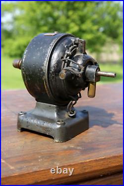 Antique Fidelity Electric Motor for Brass Blade Fan Jeweler Lathe Etc