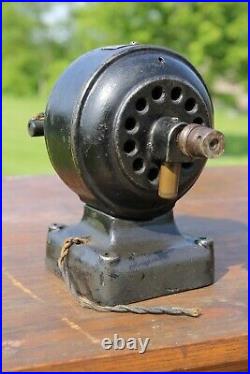 Antique Fidelity Electric Motor for Brass Blade Fan Jeweler Lathe Etc