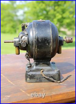 Antique Fidelity Electric Motor for Brass Blade Fan Jeweler Lathe Etc