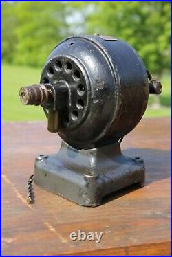 Antique Fidelity Electric Motor for Brass Blade Fan Jeweler Lathe Etc