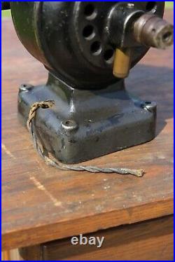 Antique Fidelity Electric Motor for Brass Blade Fan Jeweler Lathe Etc