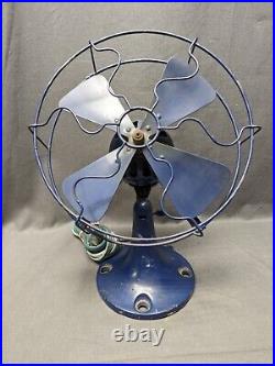 Antique Fitzgerald MFG Co. The Star Electric Fan Working Condition See Video