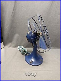 Antique Fitzgerald MFG Co. The Star Electric Fan Working Condition See Video